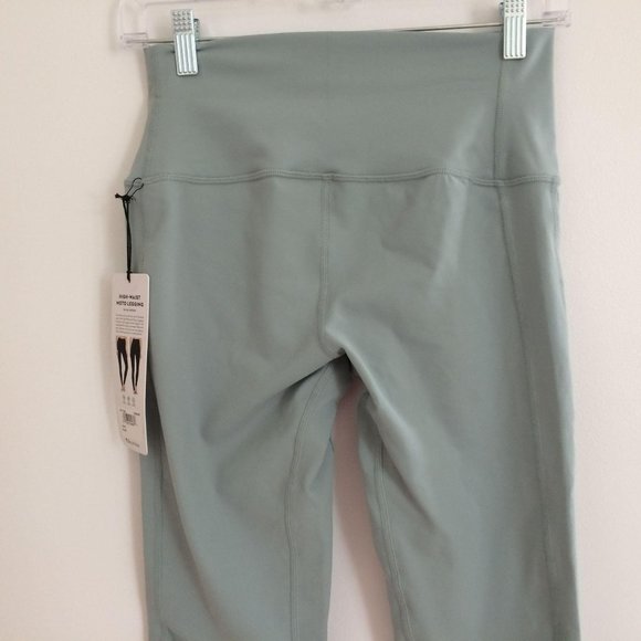 NWT Alo Yoga Moto High Waist Leggings Laurel Blue - Picture 9 of 11